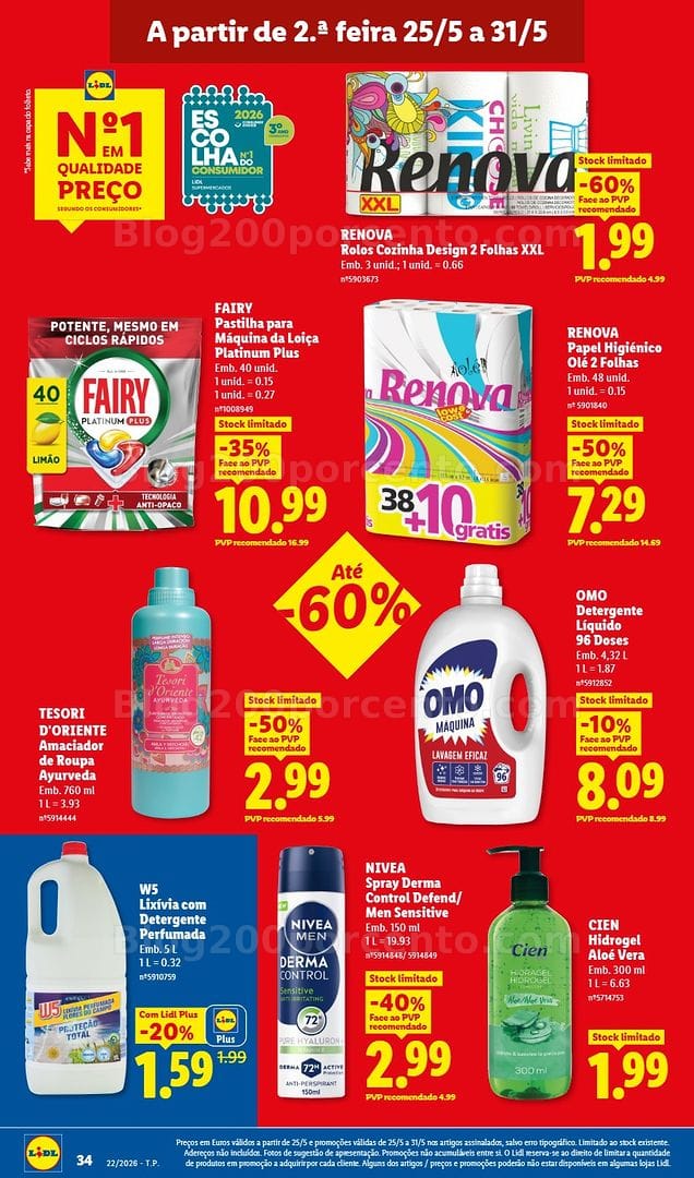 Antevisão Folheto LIDL Promoções de 25 a 31 maio - Edição Digital