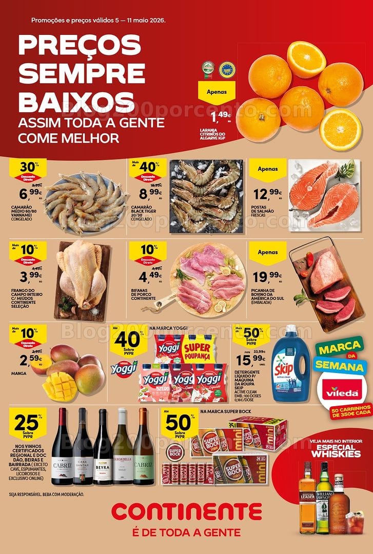 Antevisão Folheto CONTINENTE Promoções de 5 a 11 maio - Edição Digital
