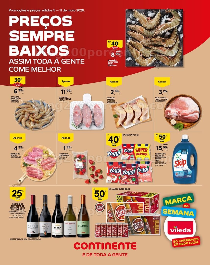 Antevisão Folheto CONTINENTE Madeira Promoções de 5 a 11 maio