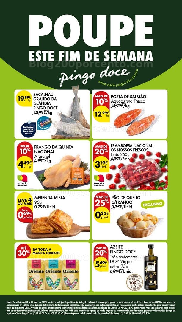 Antevisão Folheto PINGO DOCE Promoções Fim de Semana - 8 a 11 maio