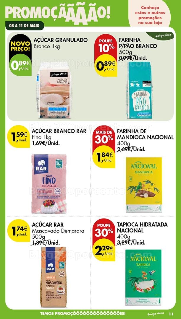 Antevisão Folheto PINGO DOCE Promoções Fim de Semana - 8 a 11 maio
