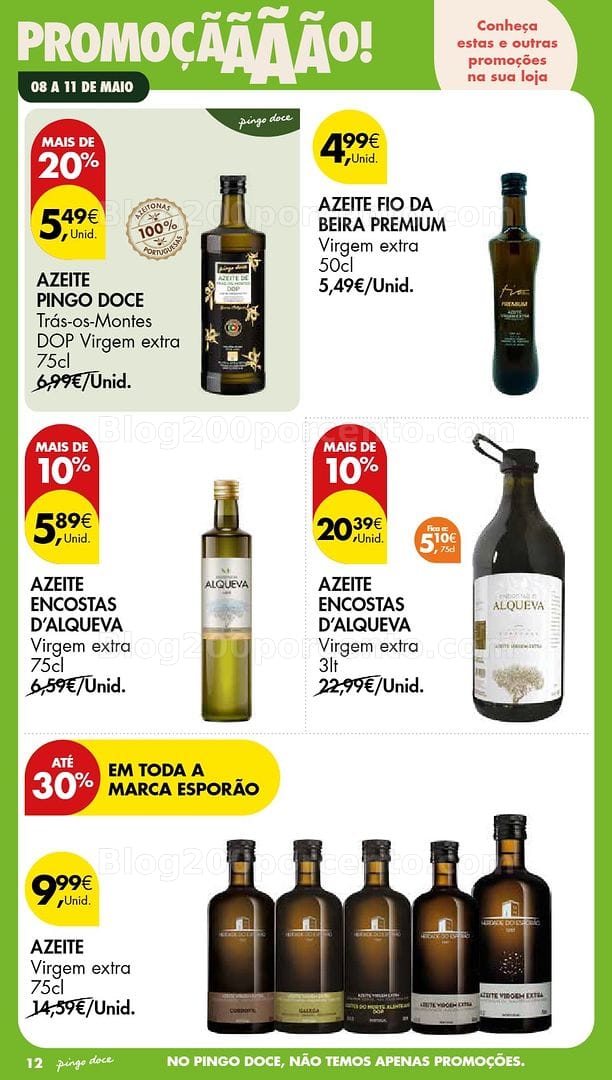 Antevisão Folheto PINGO DOCE Promoções Fim de Semana - 8 a 11 maio