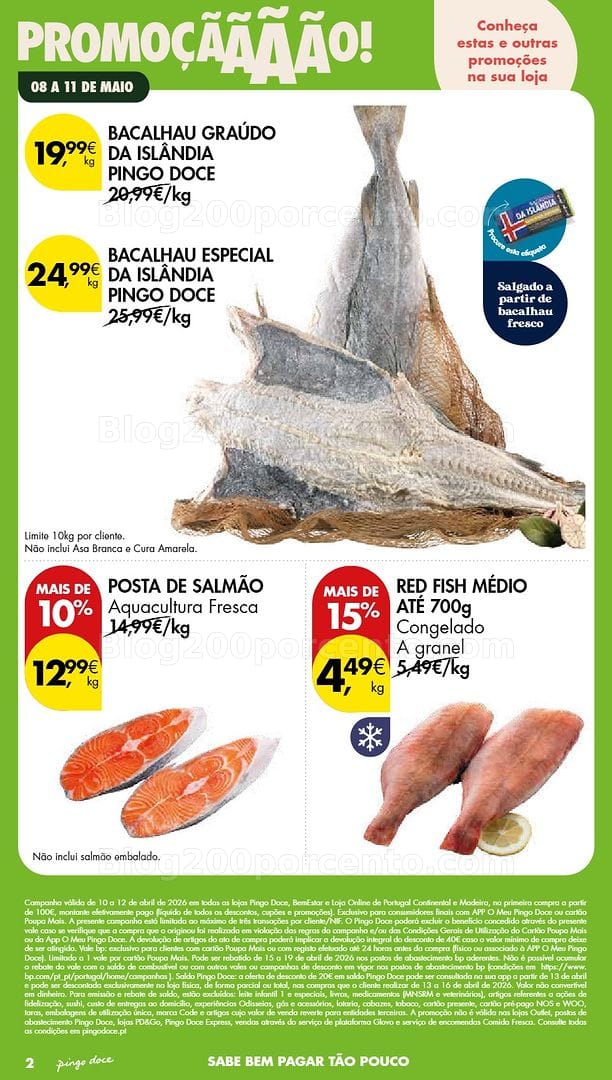 Antevisão Folheto PINGO DOCE Promoções Fim de Semana - 8 a 11 maio