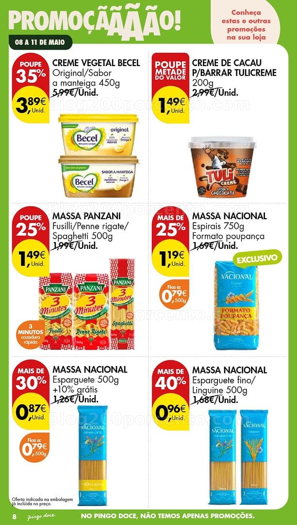 Antevisão Folheto PINGO DOCE Promoções Fim de Semana - 8 a 11 maio