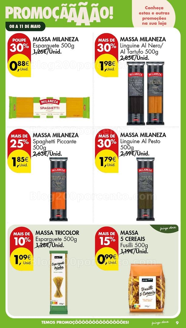 Antevisão Folheto PINGO DOCE Promoções Fim de Semana - 8 a 11 maio