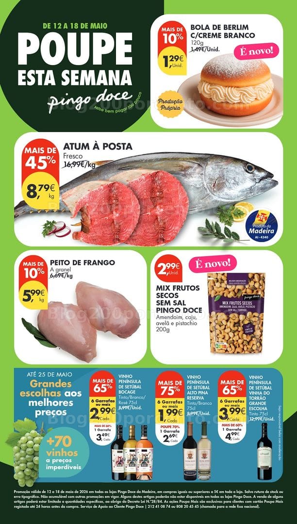 Antevisão Folheto PINGO DOCE Madeira Promoções de 12 a 18 maio