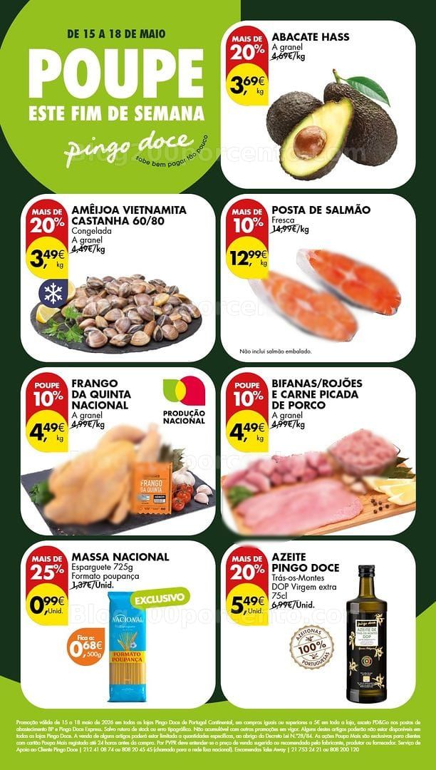 Antevisão Folheto PINGO DOCE Promoções de 15 a 18 maio