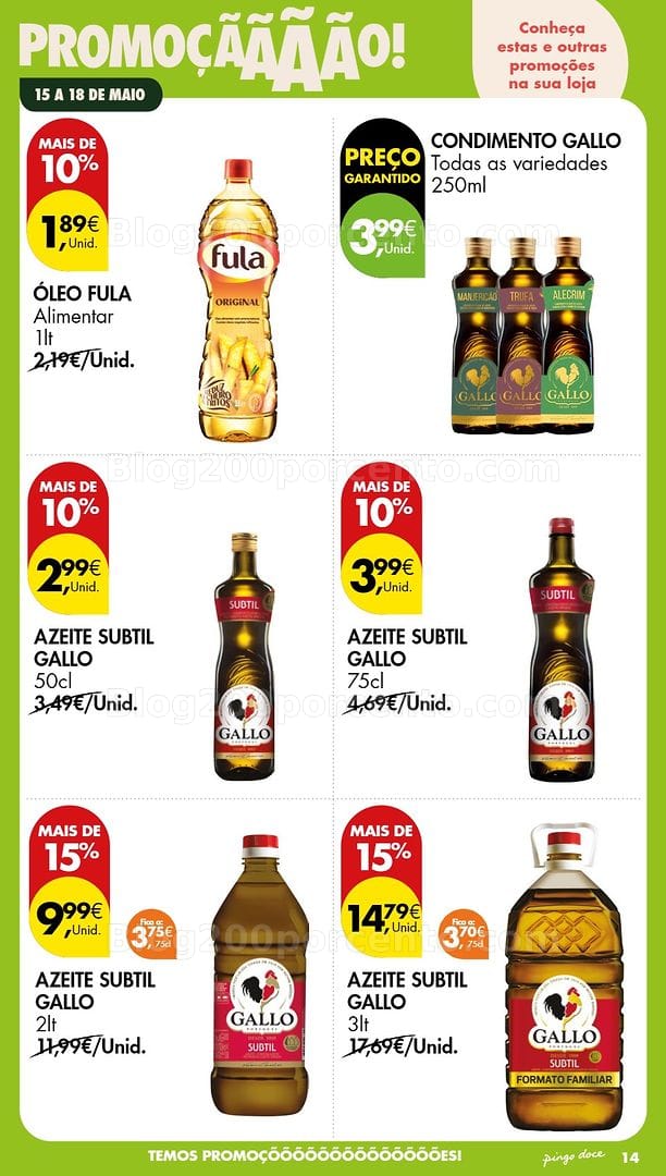 Antevisão Folheto PINGO DOCE Promoções de 15 a 18 maio