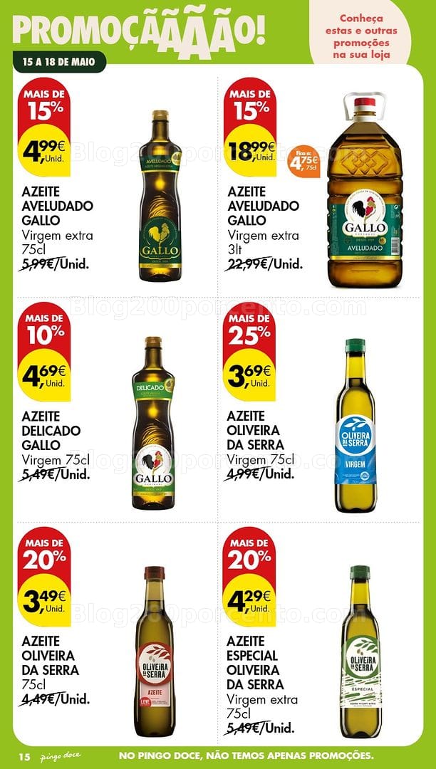 Antevisão Folheto PINGO DOCE Promoções de 15 a 18 maio
