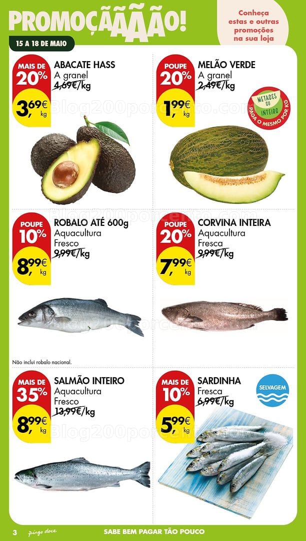 Antevisão Folheto PINGO DOCE Promoções de 15 a 18 maio