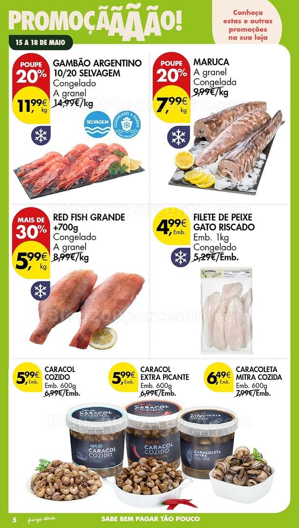 Antevisão Folheto PINGO DOCE Promoções de 15 a 18 maio