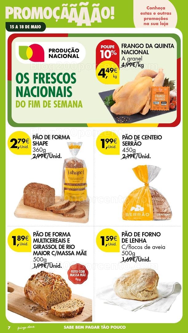 Antevisão Folheto PINGO DOCE Promoções Fim de Semana - 16 e 17 maio