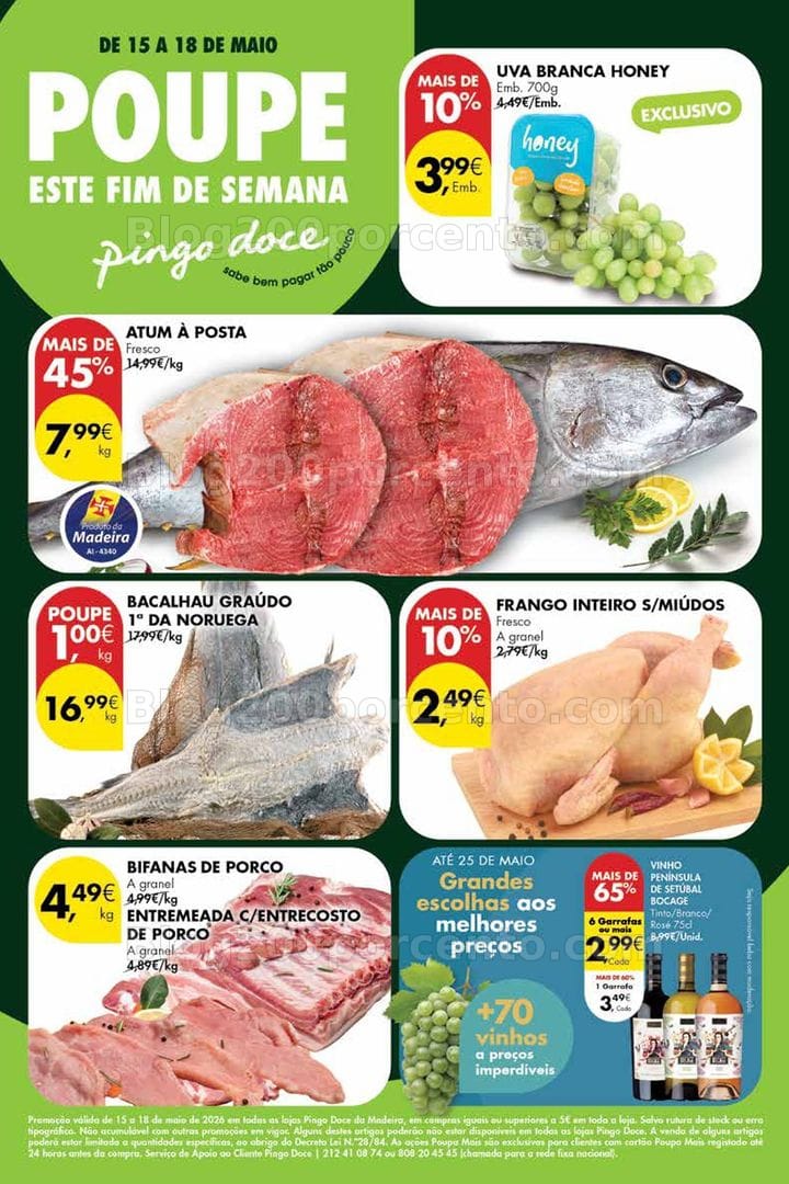Antevisão Folheto PINGO DOCE Madeira Promoções de 15 a 18 maio