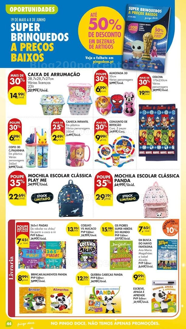 Antevisão Folheto PINGO DOCE Bazar Lojas Grandes Promoções de 19 a 25 maio