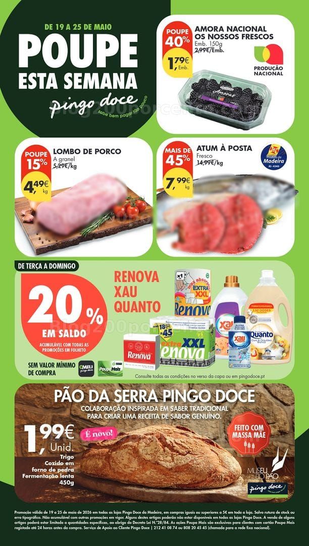Antevisão Folheto PINGO DOCE Madeira Promoções de 19 a 25 maio