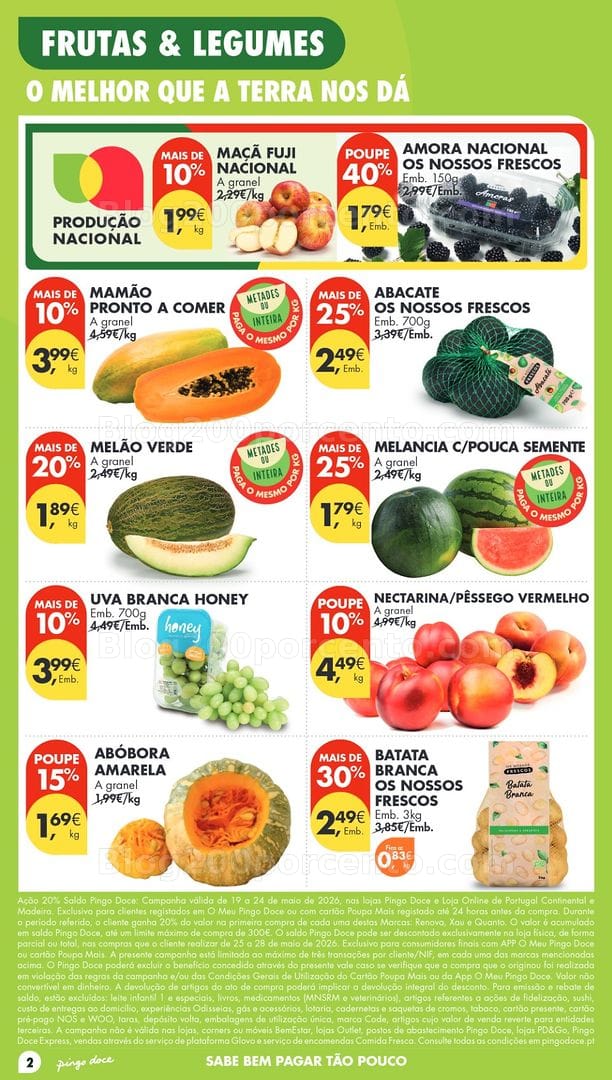 Antevisão Folheto PINGO DOCE Madeira Promoções de 19 a 25 maio