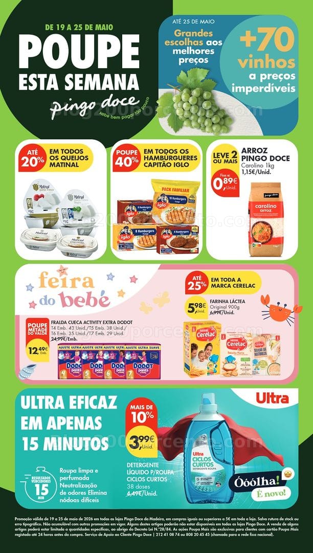 Antevisão Folheto PINGO DOCE Madeira Promoções de 19 a 25 maio