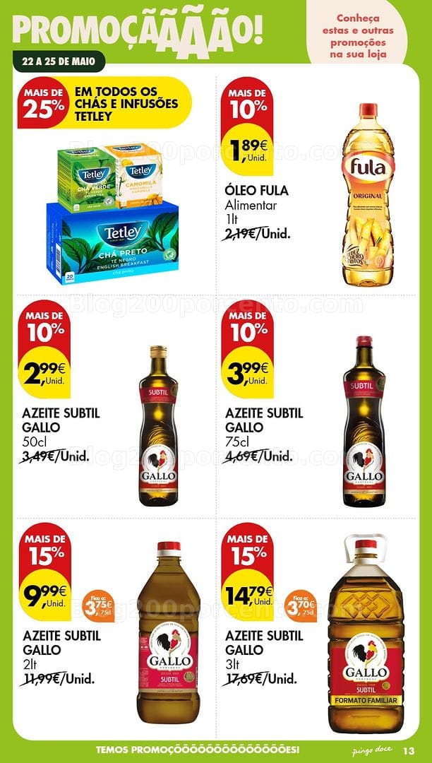 Antevisão Folheto PINGO DOCE Promoções Fim de Semana - 22 a 25 maio