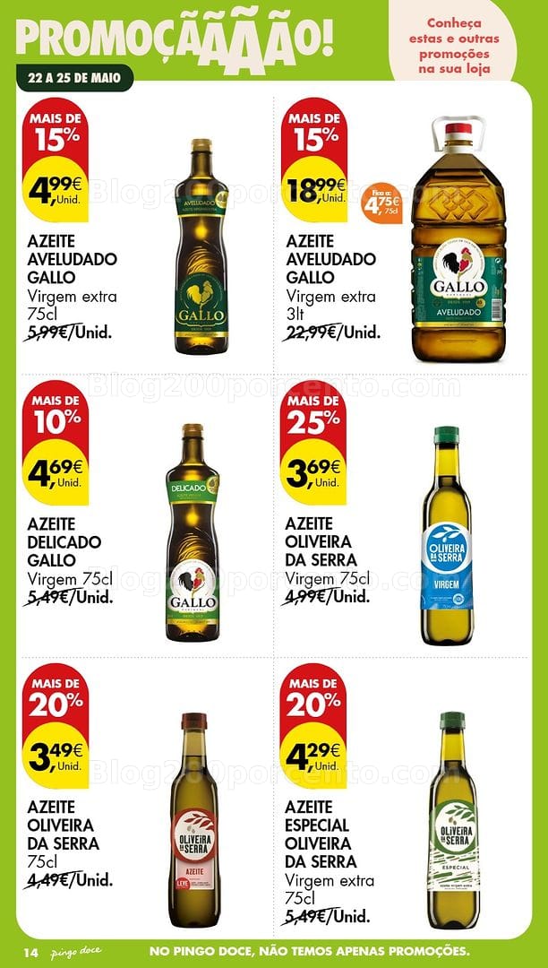 Antevisão Folheto PINGO DOCE Promoções Fim de Semana - 22 a 25 maio