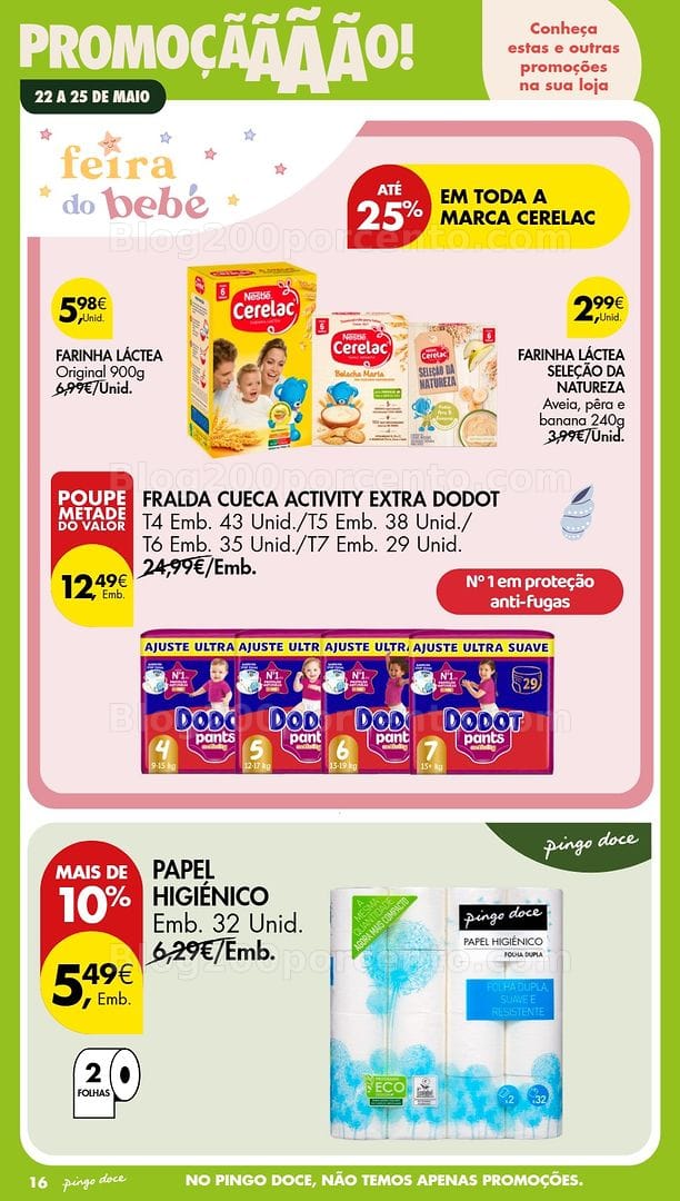 Antevisão Folheto PINGO DOCE Promoções Fim de Semana - 22 a 25 maio