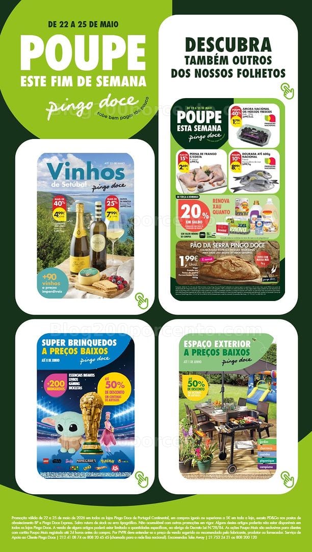 Antevisão Folheto PINGO DOCE Promoções Fim de Semana - 22 a 25 maio