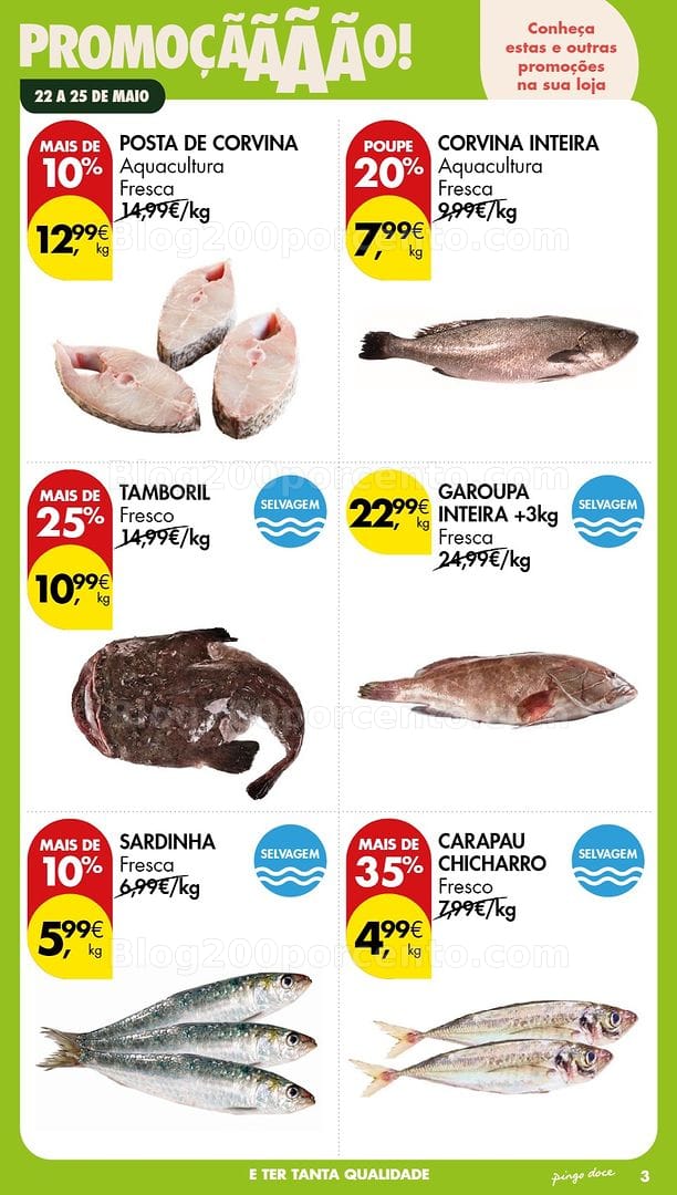 Antevisão Folheto PINGO DOCE Promoções Fim de Semana - 22 a 25 maio