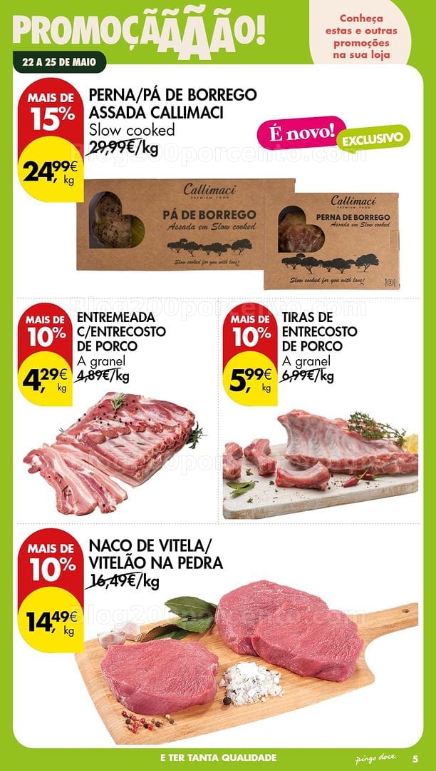 Antevisão Folheto PINGO DOCE Promoções Fim de Semana - 22 a 25 maio