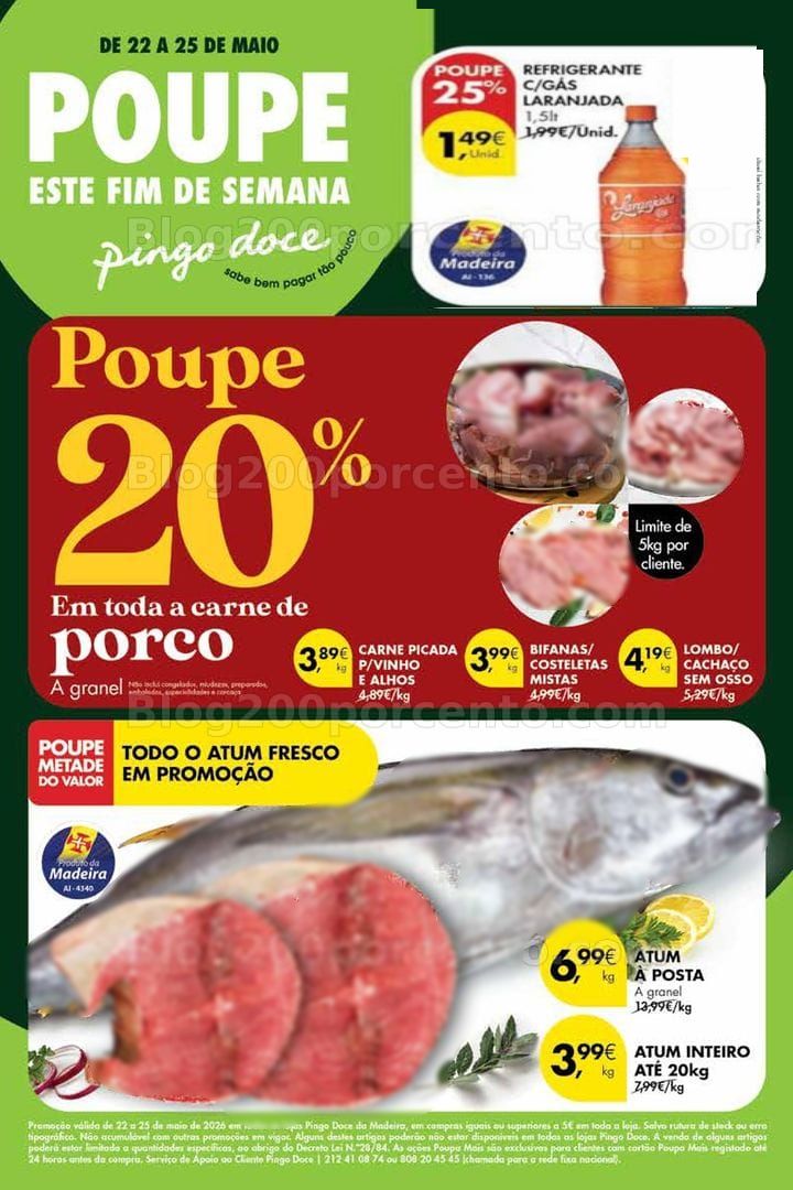 Antevisão Folheto PINGO DOCE Madeira Promoções Fim de Semana - 22 a 25 maio