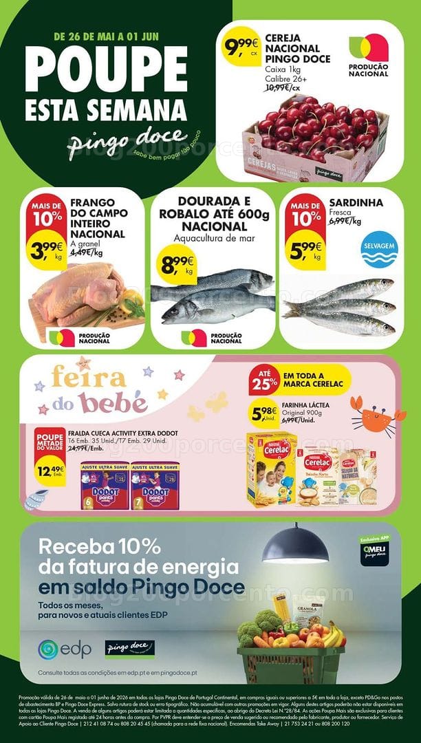 Antevisão Folheto PINGO DOCE Lojas Pequenas Promoções de 26 maio a 1 junho