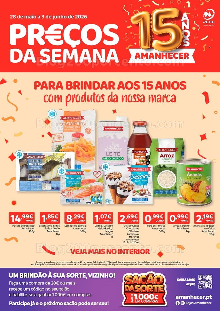 Antevisão Folheto AMANHECER Promoções de 28 maio a 3 junho