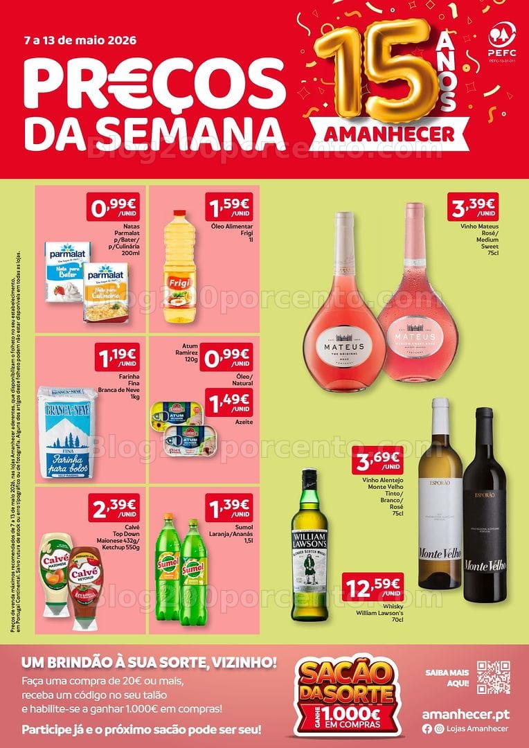 Antevisão Folheto AMANHECER Promoções de 7 a 13 maio