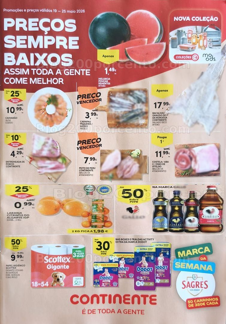 Antevisão Folheto CONTINENTE Promoções de 19 a 25 maio