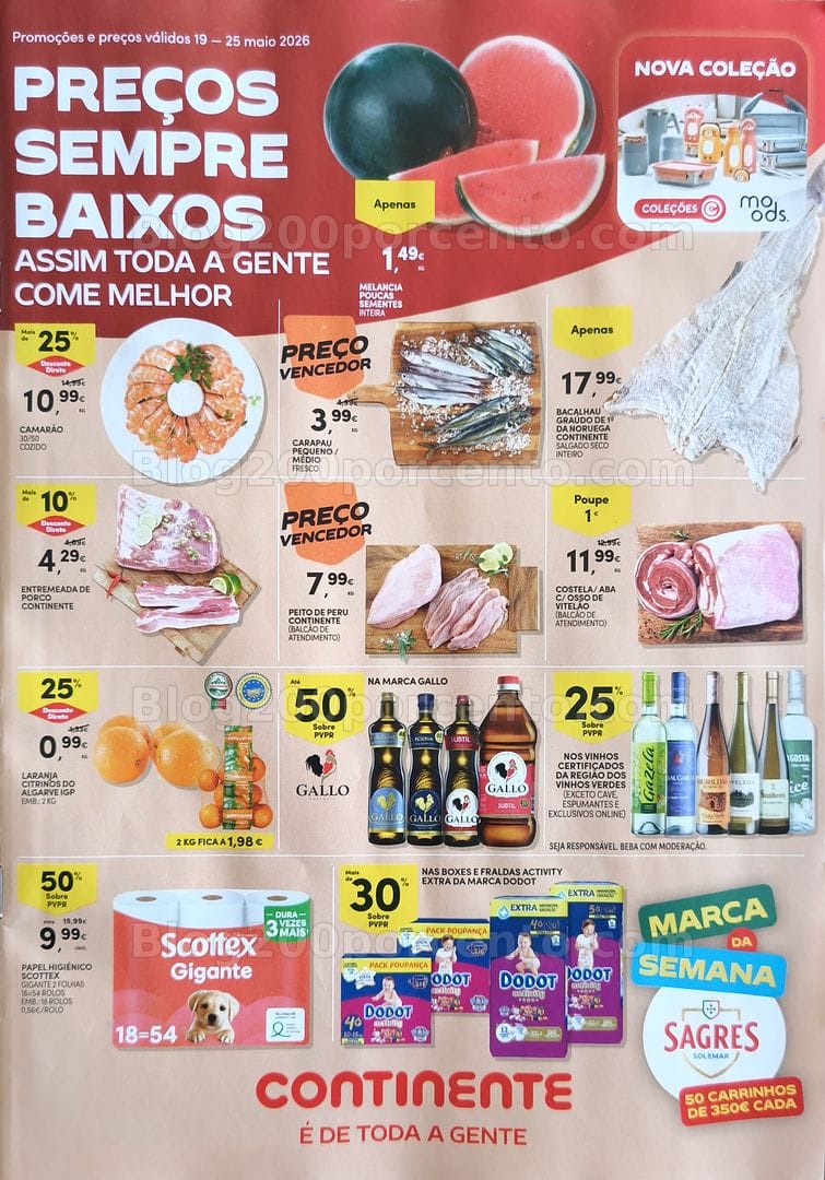 Antevisão Folheto CONTINENTE Promoções de 19 a 25 maio