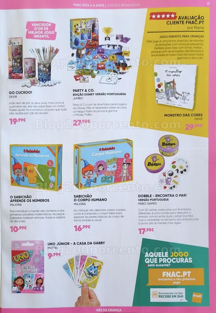 Antevisão Folheto FNAC Kids Promoções até 18 junho