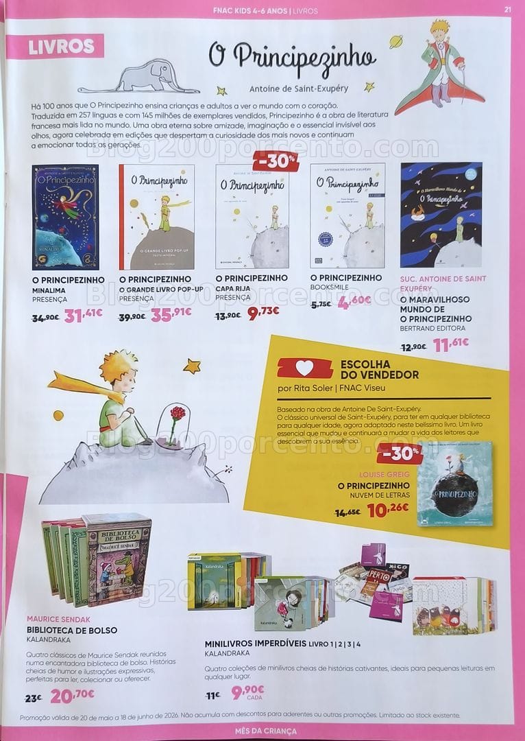 Antevisão Folheto FNAC Kids Promoções até 18 junho