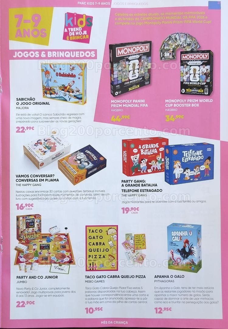 Antevisão Folheto FNAC Kids Promoções até 18 junho