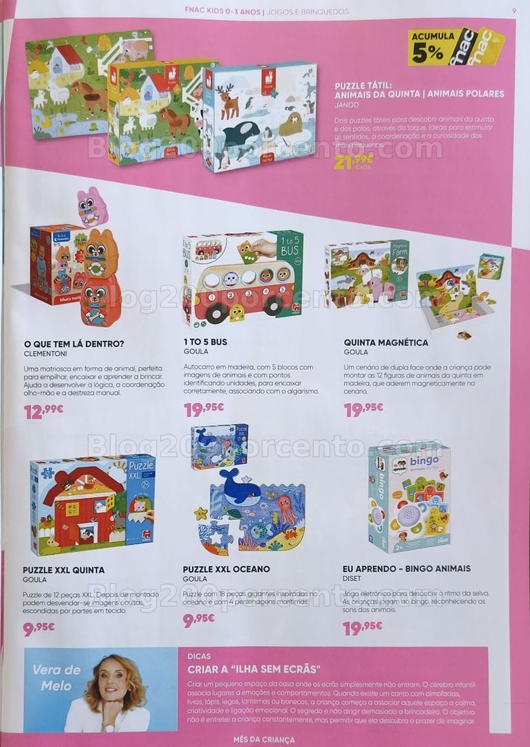 Antevisão Folheto FNAC Kids Promoções até 18 junho