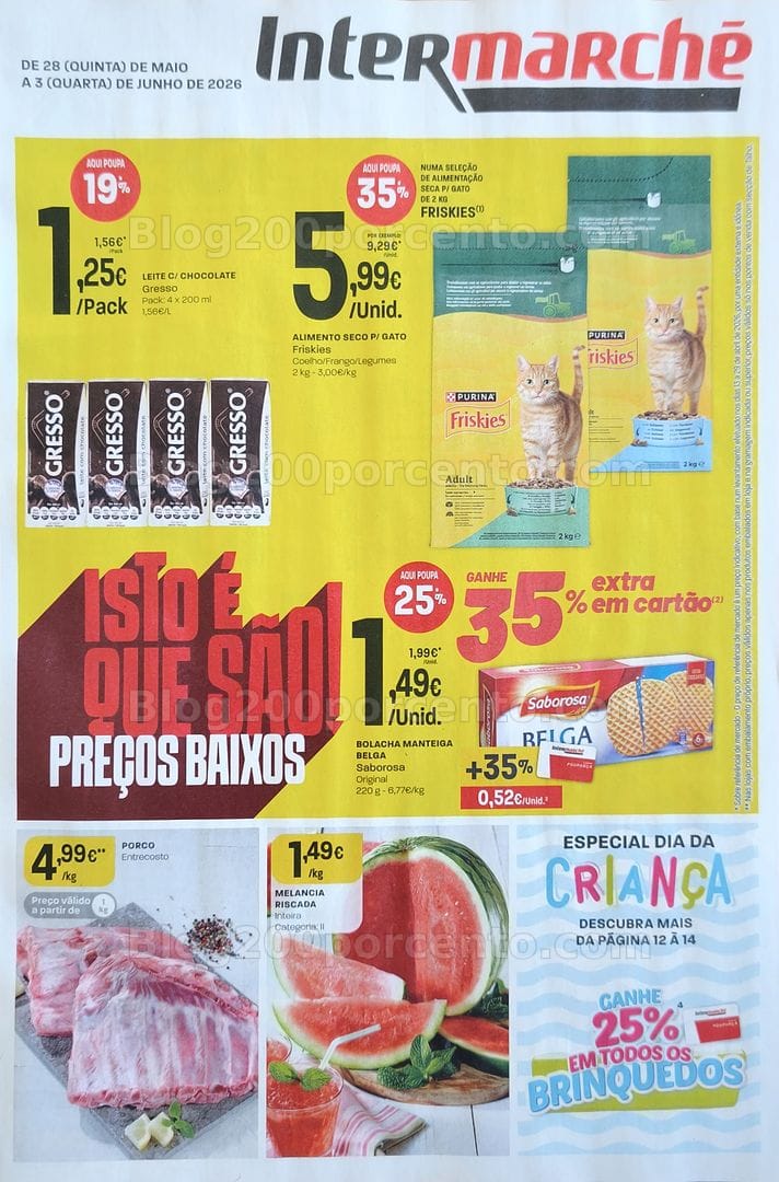 Antevisão Folheto INTERMARCHÉ Promoções de 28 maio a 3 junho