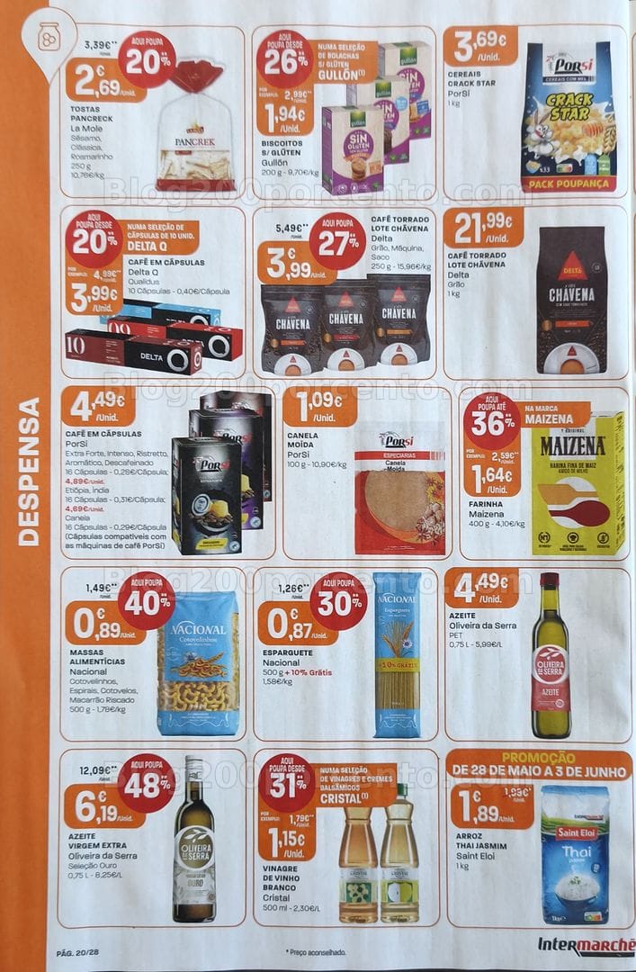 Antevisão Folheto INTERMARCHÉ Promoções de 28 maio a 3 junho