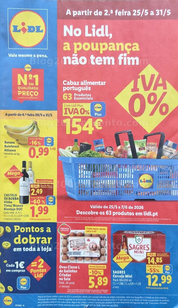 Antevisão Folheto LIDL Promoções de 25 a 31 maio