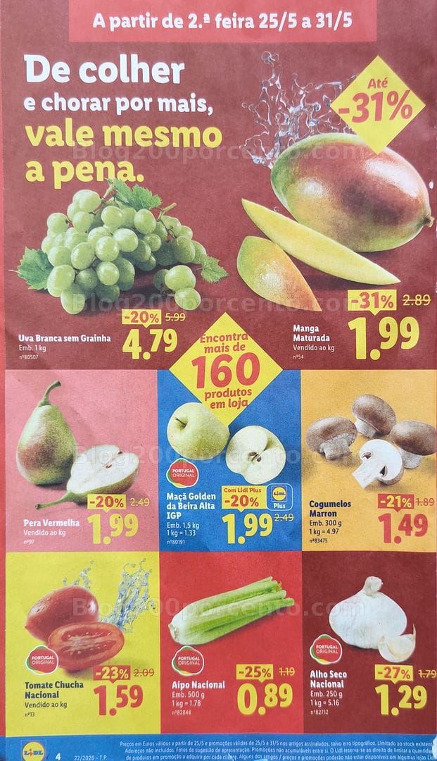 Antevisão Folheto LIDL Promoções de 25 a 31 maio
