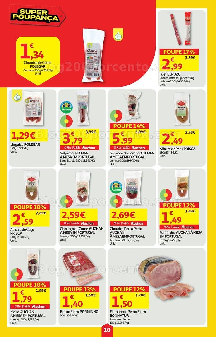 Antevisão Folheto AUCHAN Super Poupança Promoções de 14 a 20 maio