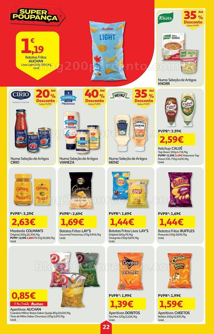 Antevisão Folheto AUCHAN Super Poupança Promoções de 14 a 20 maio
