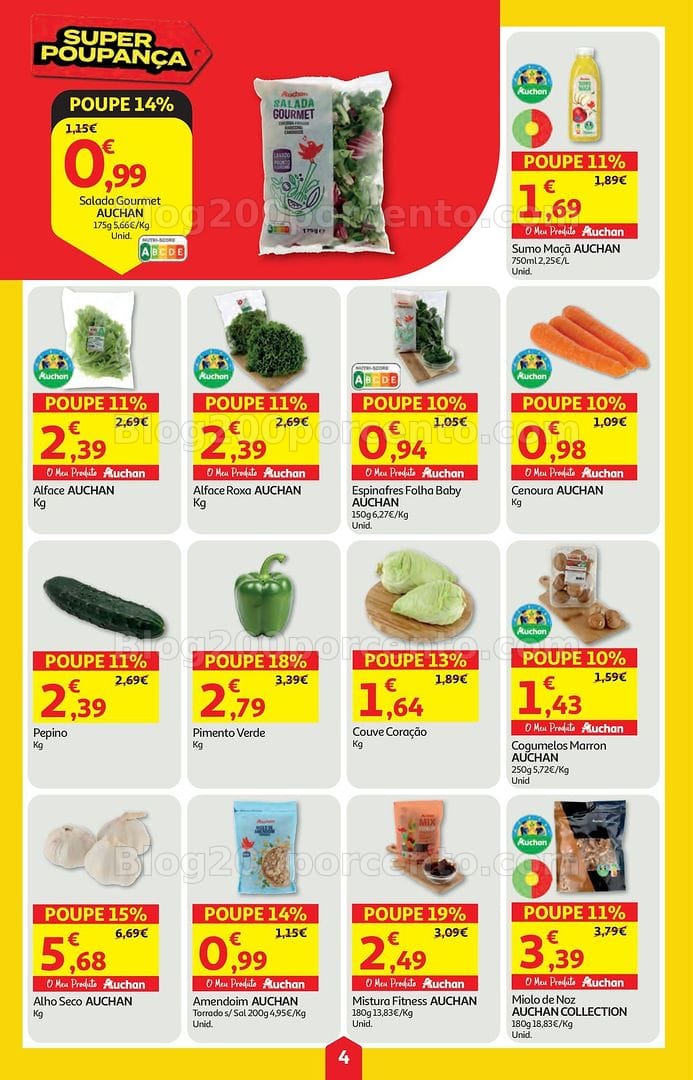 Antevisão Folheto AUCHAN Super Poupança Promoções de 14 a 20 maio