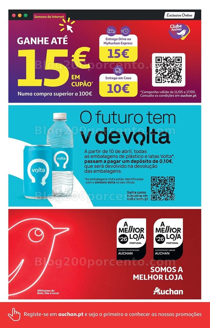 Antevisão Folheto AUCHAN Super Poupança Promoções de 14 a 20 maio