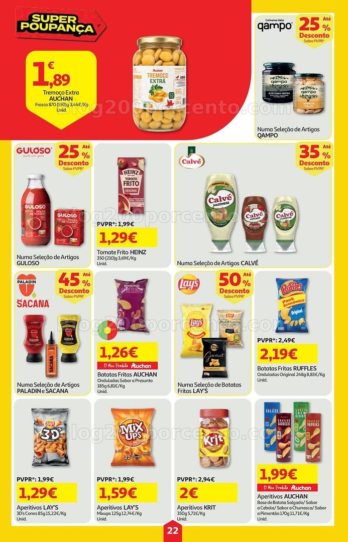 Antevisão Folheto AUCHAN Super Poupança Promoções de 28 maio a 3 junho