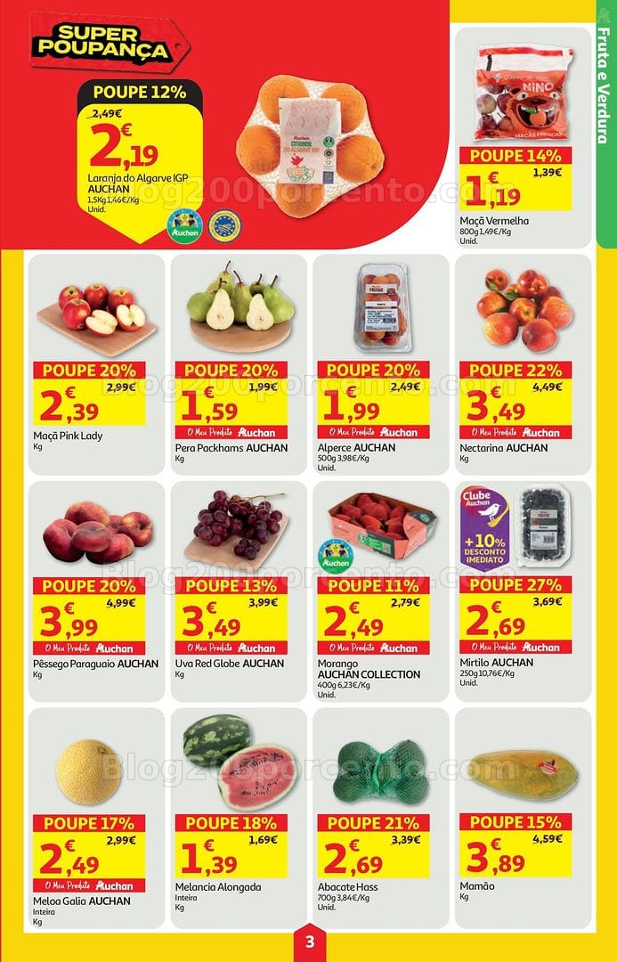 Antevisão Folheto AUCHAN Super Poupança Promoções de 28 maio a 3 junho