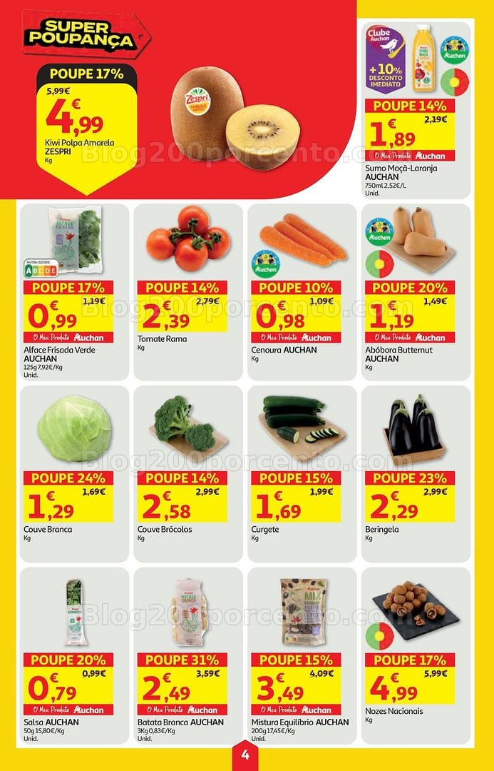 Antevisão Folheto AUCHAN Super Poupança Promoções de 28 maio a 3 junho