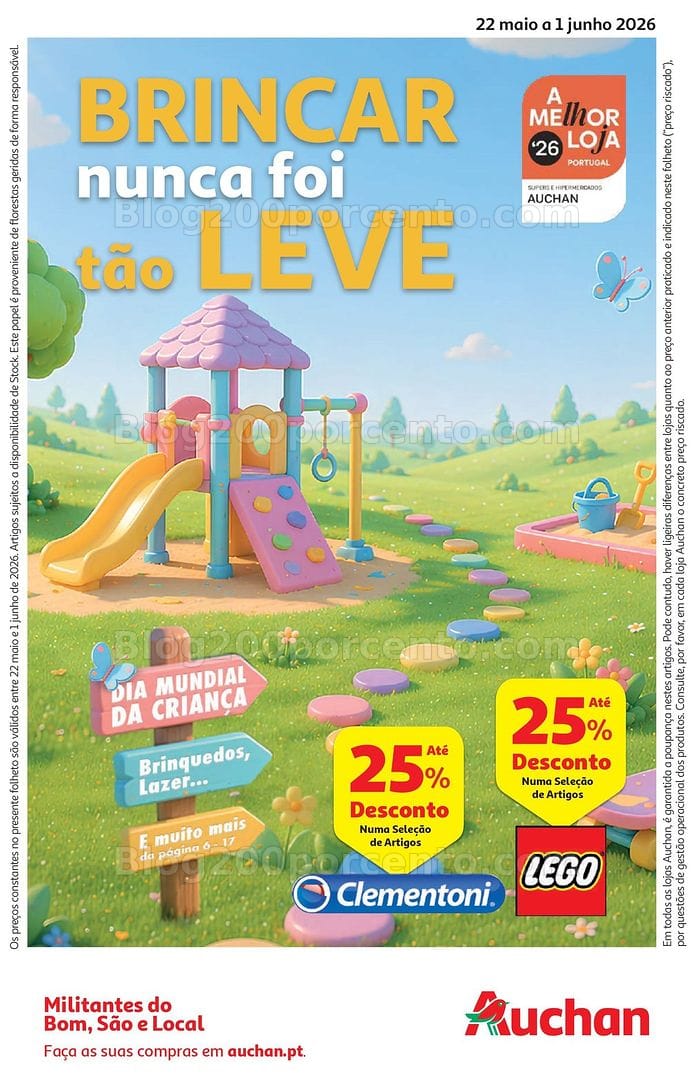 Antevisão Folheto AUCHAN Promoções + Dia da Criança - 22 maio a 1 junho