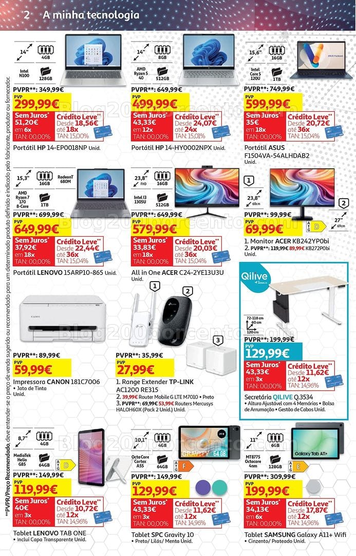 Antevisão Folheto AUCHAN Tecnologia Promoções de 22 maio a 1 junho